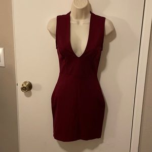 Lulu’s burgundy dress